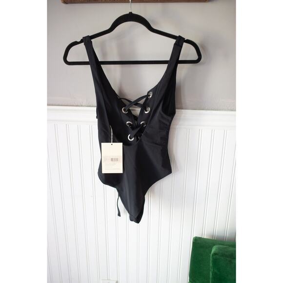 Mara Hoffman Desa Lace-Up One-Piece Swimsuit XS NEW - Picture 4 of 5